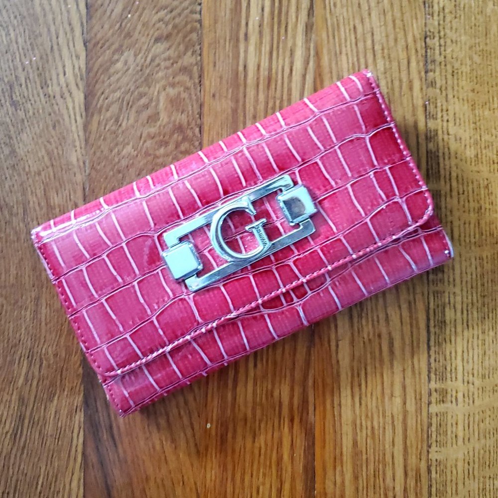 Guess Red Alligator Wallet